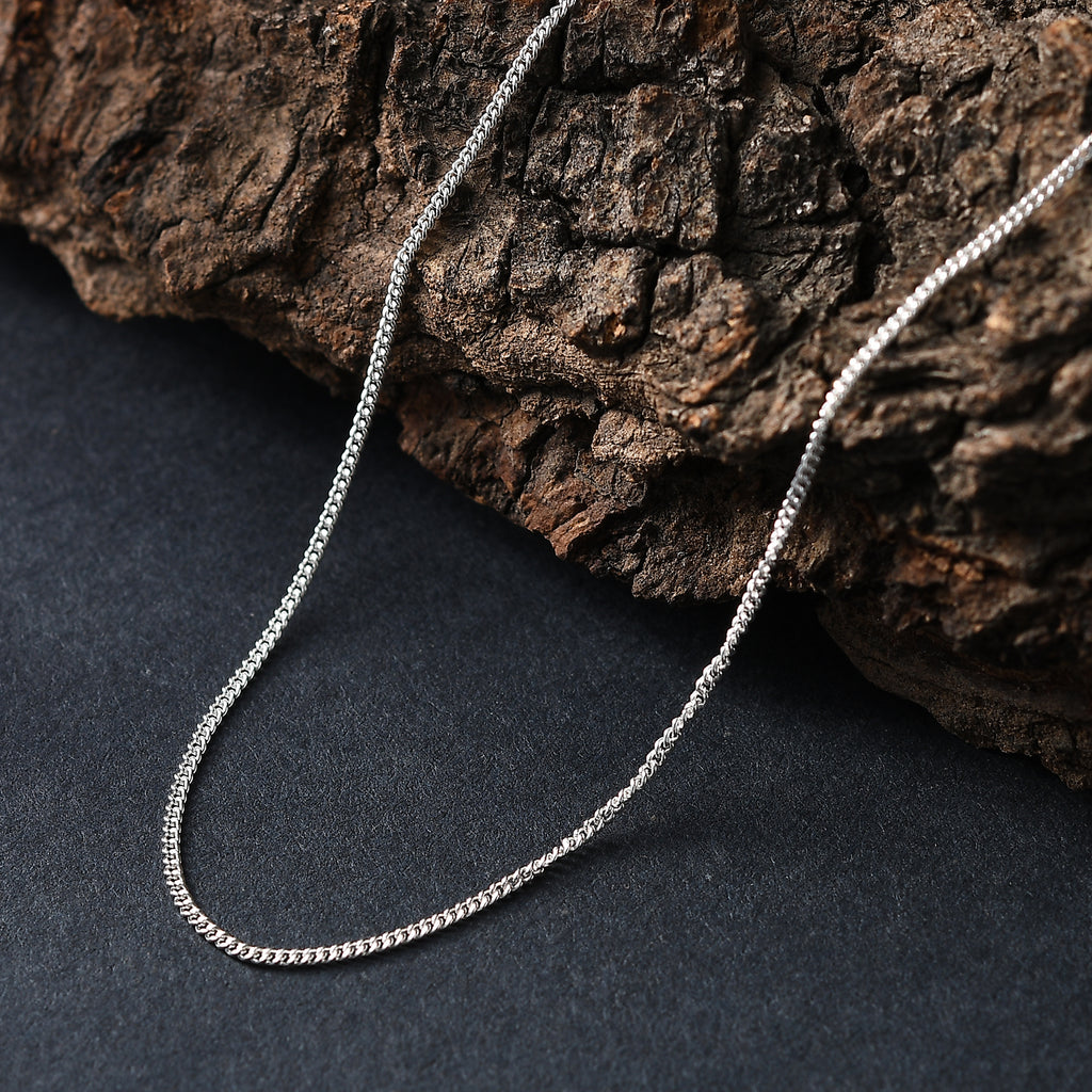 925 Silber Curb Halskette ca. 50 cm ca. 2,15g