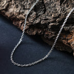 925 Silber Cable Chain Halskette ca. 50 cm ca. 2,15g