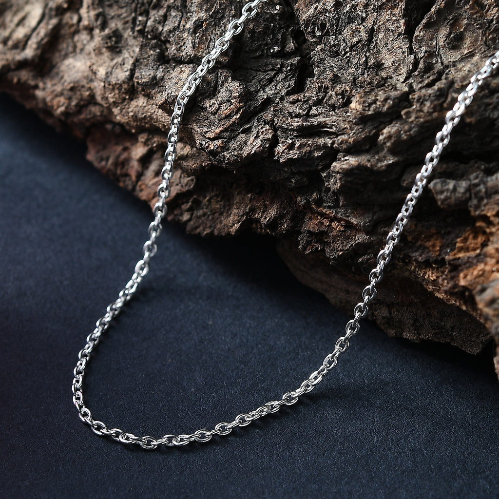 925 Silber Cable Chain Halskette ca. 50 cm ca. 2,15g