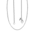925 Silber Cable Chain Halskette ca. 50 cm ca. 2,15g