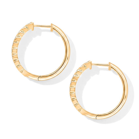 LUXURIANT DIAMOND - Lab Grown Diamant SI-GH Ohrringe 925 Silber 750 Gelbgold Vermeil ca. 0.50 ct