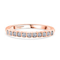 LUXURIANT DIAMOND - Lab Grown Diamant SI-GH Ring 925 Silber 750 Roségold Vermeil (Größe 17.00) ca. 0.25 ct
