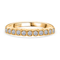 LUXURIANT SI Labor Diamant Ring, 925 Silber 750 Gelbgold Vermeil- 0,28 ct.