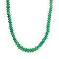 Grüner Aventurin Halskette ca. 45 cm Edelstahl ca. 220.00 ct