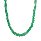 Grüner Aventurin Halskette ca. 45 cm Edelstahl ca. 220.00 ct