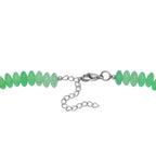 Grüner Aventurin Halskette ca. 45 cm Edelstahl ca. 220.00 ct