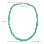 Grüner Aventurin Halskette ca. 45 cm Edelstahl ca. 220.00 ct