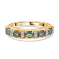 AAA Alexandrit, Lab Grown Diamant Ring 375 Gold (Größe 17.00) ca. 1,16 ct