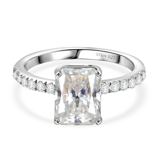 D joy Moissanit Ring 925 Silber rhodiniert (Größe 19.00) ca. 2.67 ct