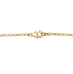 EVER TRUE - Skript Stein Halskette ca. 45 cm, Nickelfreies Messing goldfarben, ca. 58.79 ct