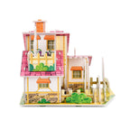 DIY 3D Set Haus zum Basteln und Dekorieren, 18x17x15 cm