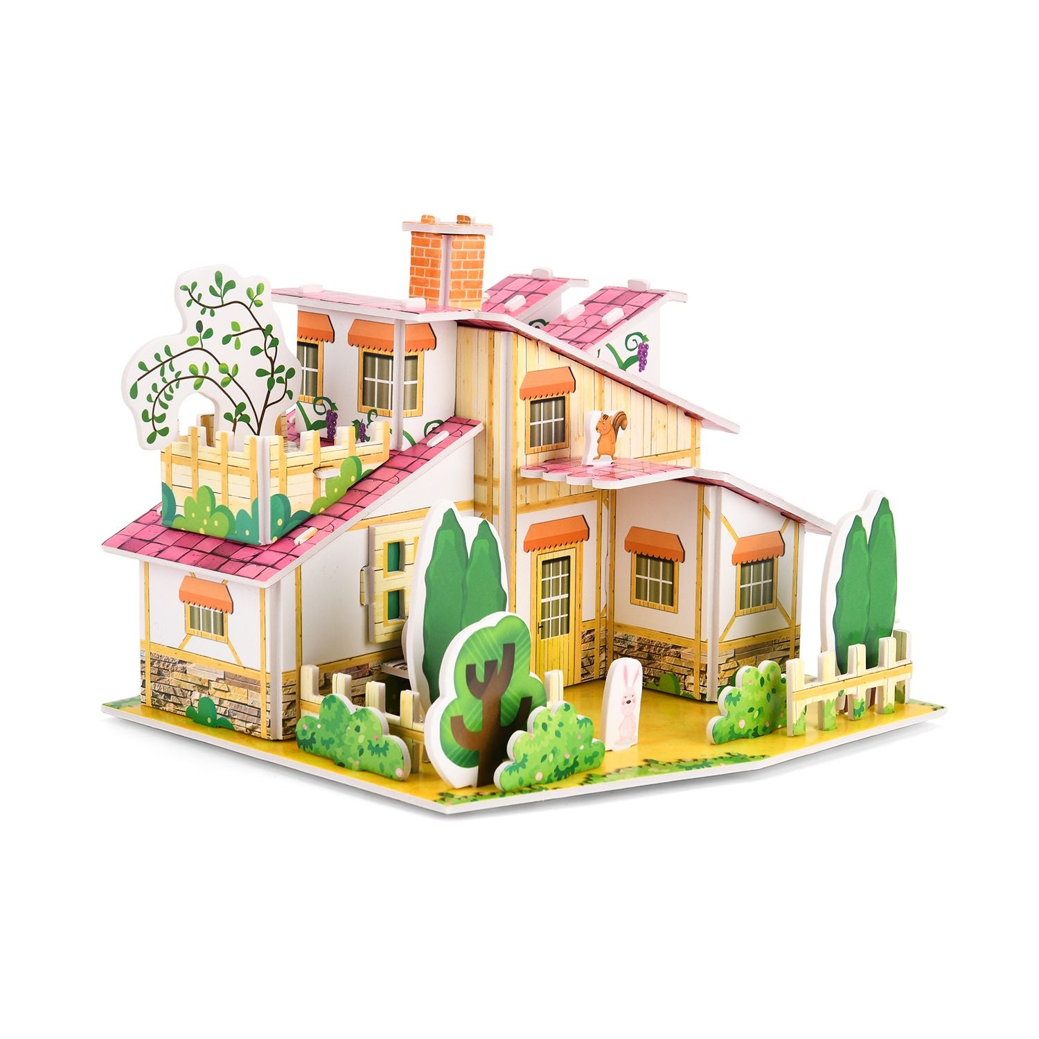 DIY 3D Set Haus zum Basteln und Dekorieren, 18x17x15 cm