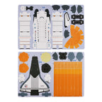 DIY 3D Set Raumschiff zum Basteln und Dekorieren, 18x16x30 cm