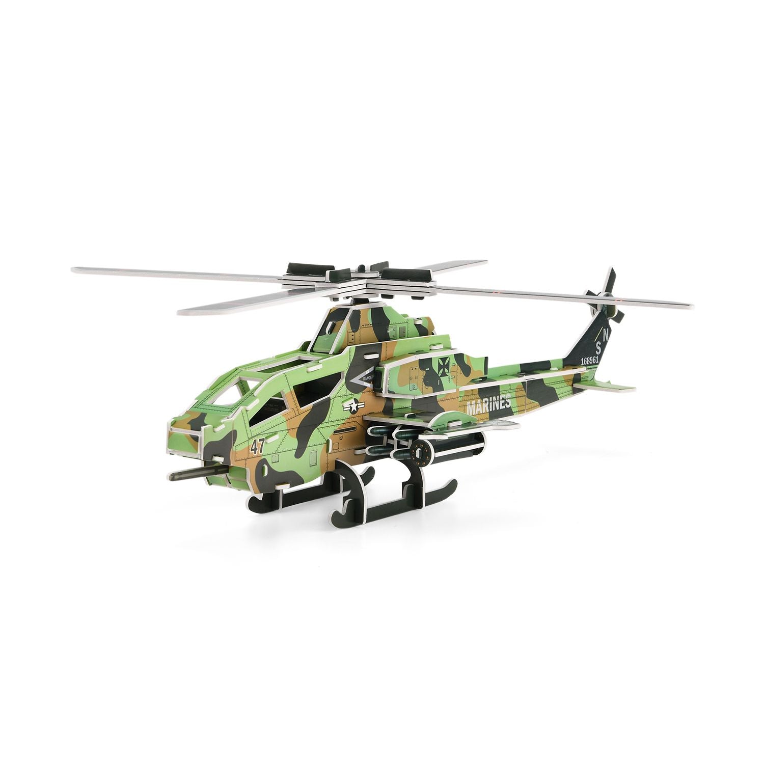 DIY 3D Set Hubschrauber zum Basteln und Dekorieren, 48x38x14 cm