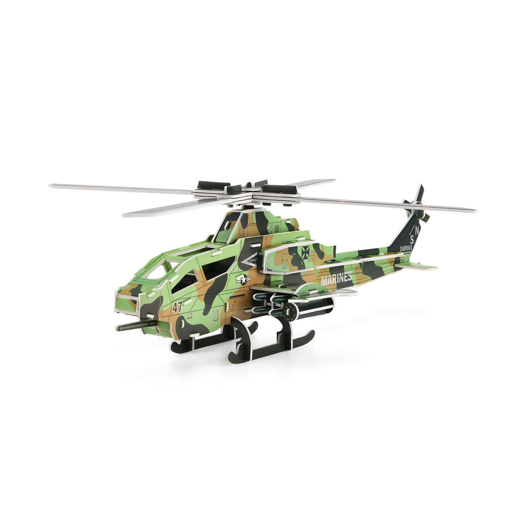 DIY 3D Set Hubschrauber zum Basteln und Dekorieren, 48x38x14 cm