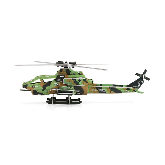 DIY 3D Set Hubschrauber zum Basteln und Dekorieren, 48x38x14 cm
