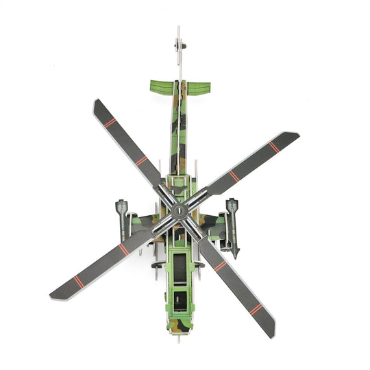 DIY 3D Set Hubschrauber zum Basteln und Dekorieren, 48x38x14 cm
