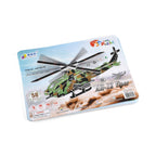 DIY 3D Set Hubschrauber zum Basteln und Dekorieren, 48x38x14 cm