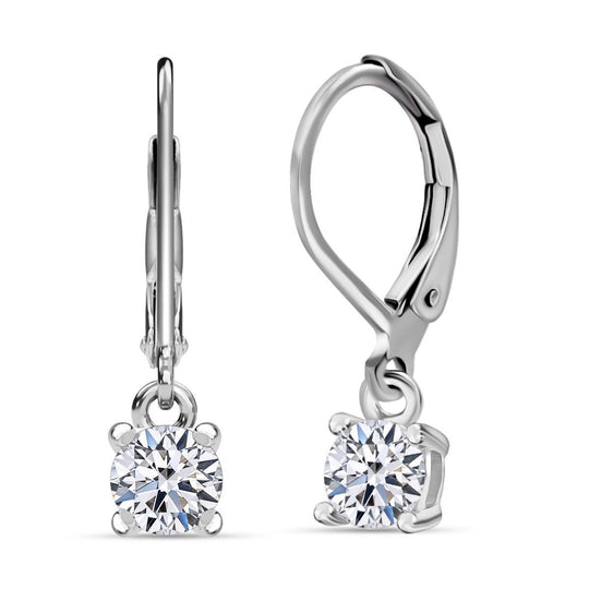 LUXURIANT DIAMOND - Lab Grown Diamant VS-GH Ohrringe 925 Silber 750 Gelbgold Vermeil ca. 1.00 ct