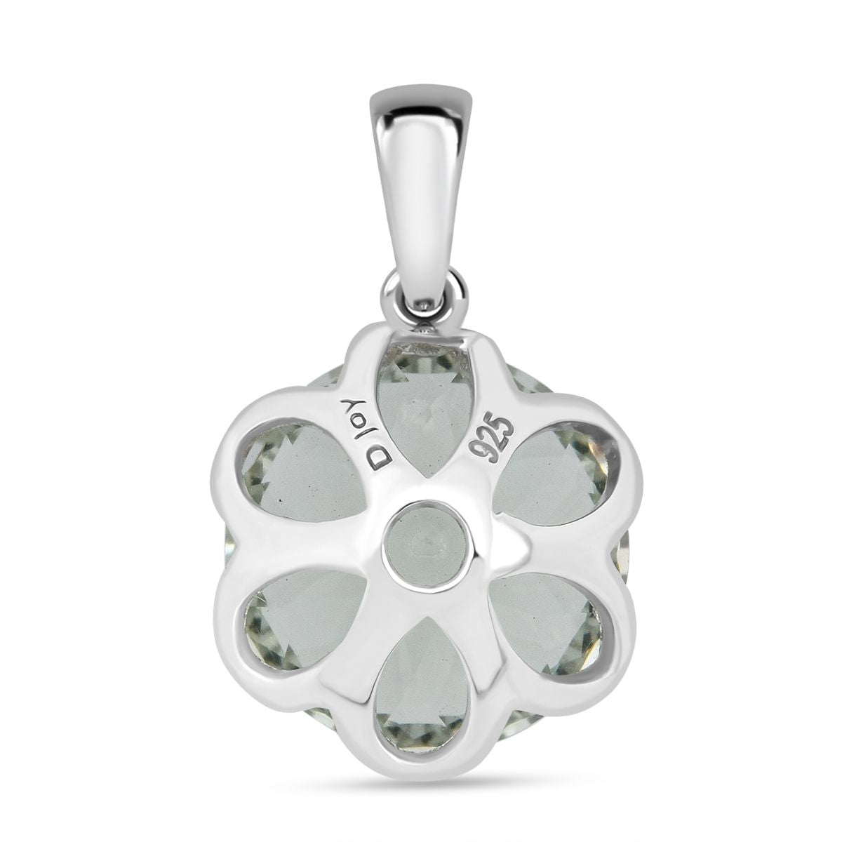 ShopLC Exklusiv: Millennial-Schliff, Prasiolith Anhänger, 925 Silber rhodiniert ca. 6,30 ct.