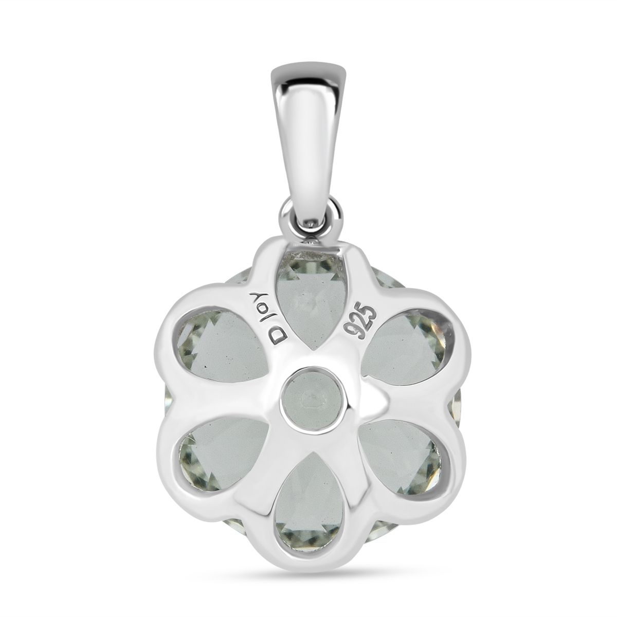 ShopLC Exklusiv: Millennial-Schliff, Prasiolith Anhänger, 925 Silber rhodiniert ca. 6,30 ct.