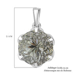 ShopLC Exklusiv: Millennial-Schliff, Prasiolith Anhänger, 925 Silber rhodiniert ca. 6,30 ct.