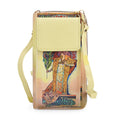 MUSEUM COLLECTION - Crossbody-Bag, Gismonda Alphonso Mucha, RFID-Schutz, Größe 20x11x2 cm, Beige-Gelb