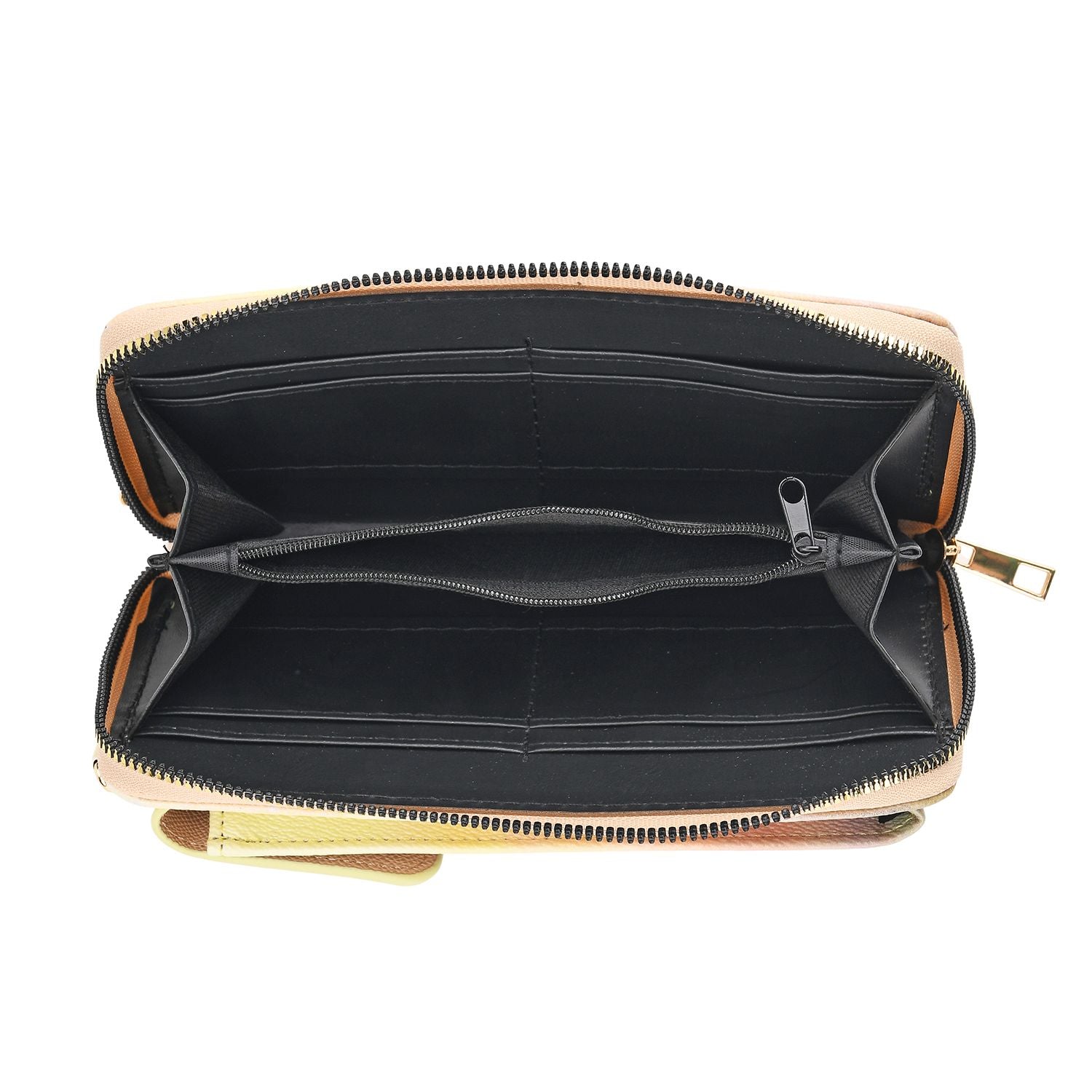 MUSEUM COLLECTION - Crossbody-Bag, Gismonda Alphonso Mucha, RFID-Schutz, Größe 20x11x2 cm, Beige-Gelb