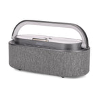 Tragbarer Bluetooth-Lautsprecher und Aufladegerät mit Regenbogen LED Licht, 15W, 235x93x113 mm, Grau