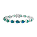 D'Joy Pfau Triplett Quarz 19cm Armband - 29,89 ct.