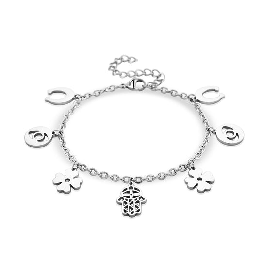 316L Edelstahl IP-Gelbbeschichtung Armband ca. 19 cm ca. 10,00g