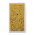 999er Goldbarren mit Oktopus Motiv