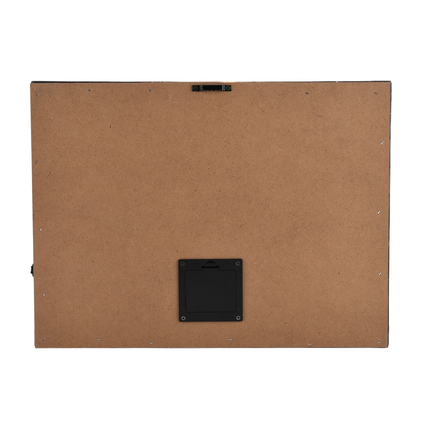 LED-Leinwandbild Festliches Winterdorf, mit 10 warmweißen LEDs und 30 Lichtfasern, Größe 30x40x1,8 cm