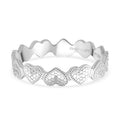 950 Platin Herz Ring (Größe 16.00) ca. 5,00g