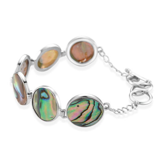 Abalone Muschel Armband ca. 19 cm mit 2.5 cm extender, Reine Legierung