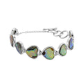 Abalone Muschel Armband cca. 19 cm mit 2.5 cm extender, Reine Legierung