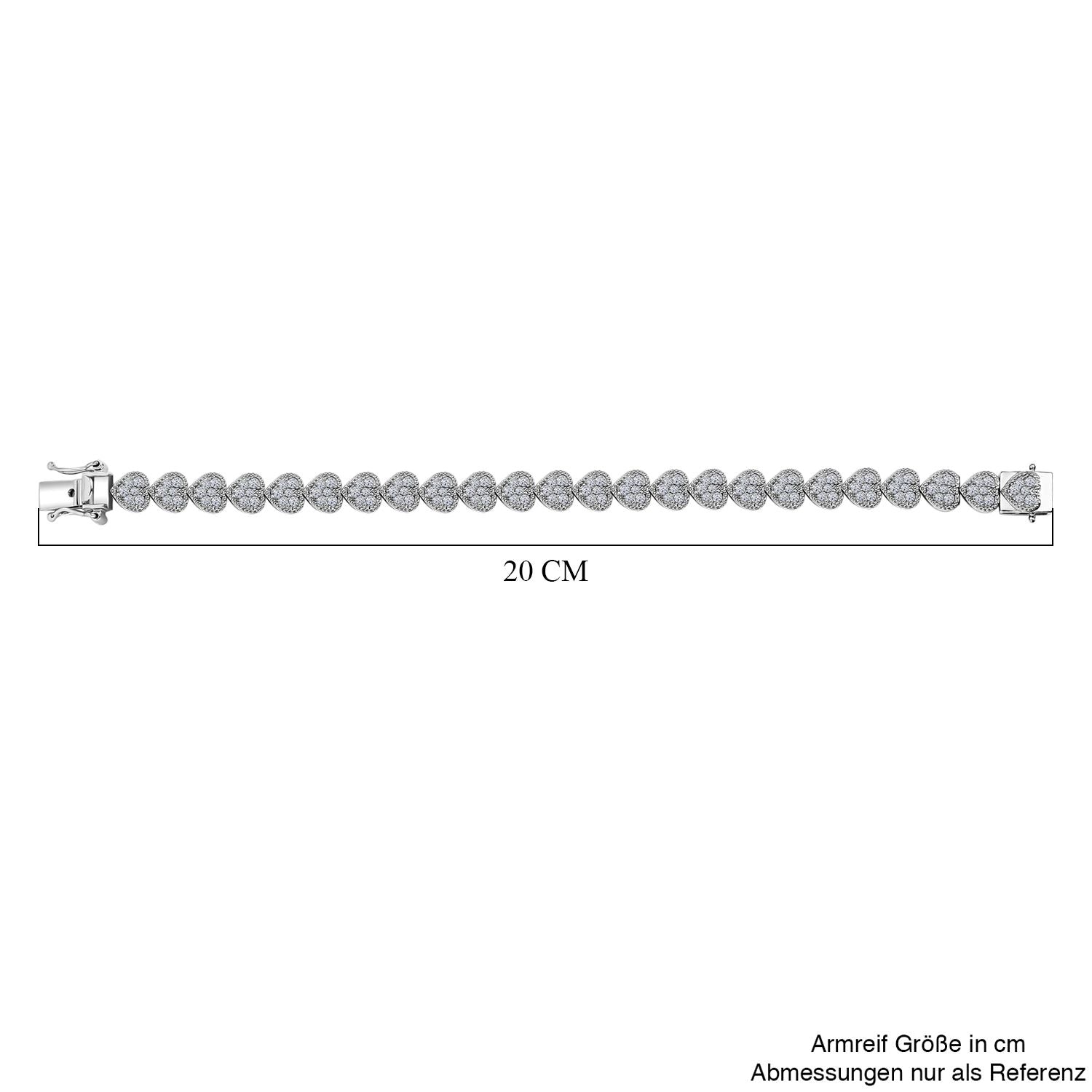 LUXURIANT DIAMOND - Lab Grown Diamant SI-GH Armband ca. 19 cm 925 Silber rhodiniert ca. 4.00 ct