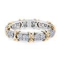 LUXURIANT DIAMOND - Lab Grown Diamant VS-EF SGL zertifiziert Ring 950 Platin und 585 Gelbgold (Größe 18.00) ca. 1.00 ct