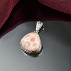 AA Natrolith Anhänger 925 Silber rhodiniert ca. 12.62 ct