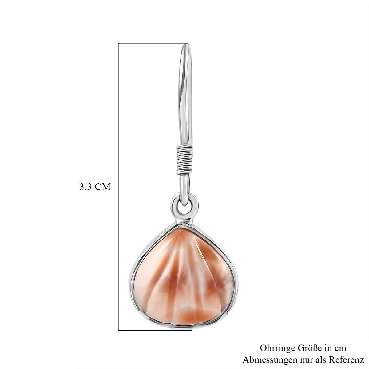 AA Natrolith Ohrringe 925 Silber rhodiniert ca. 9.00 ct
