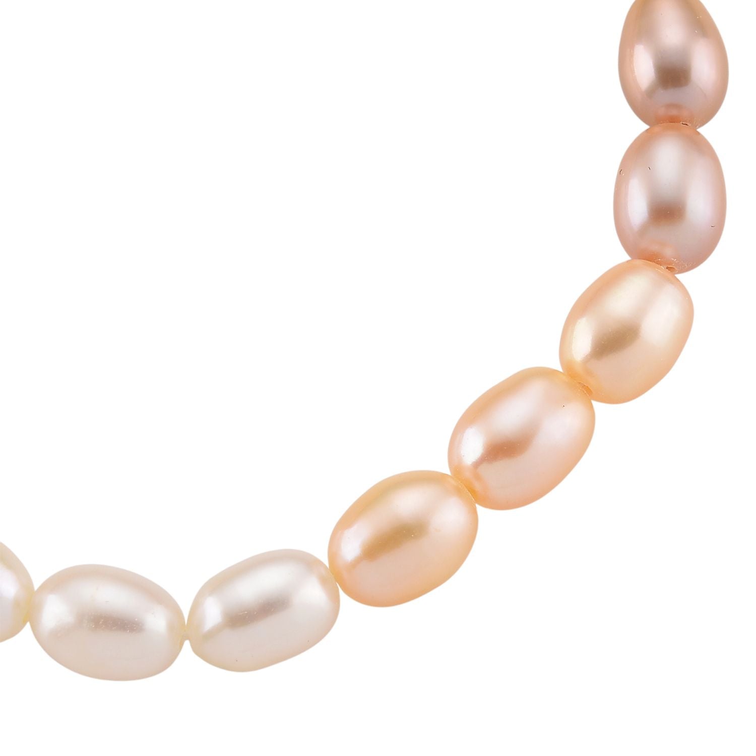 AAA mehrfarbiges Süßwasser Perle 18+2,5cm Armband, Messing