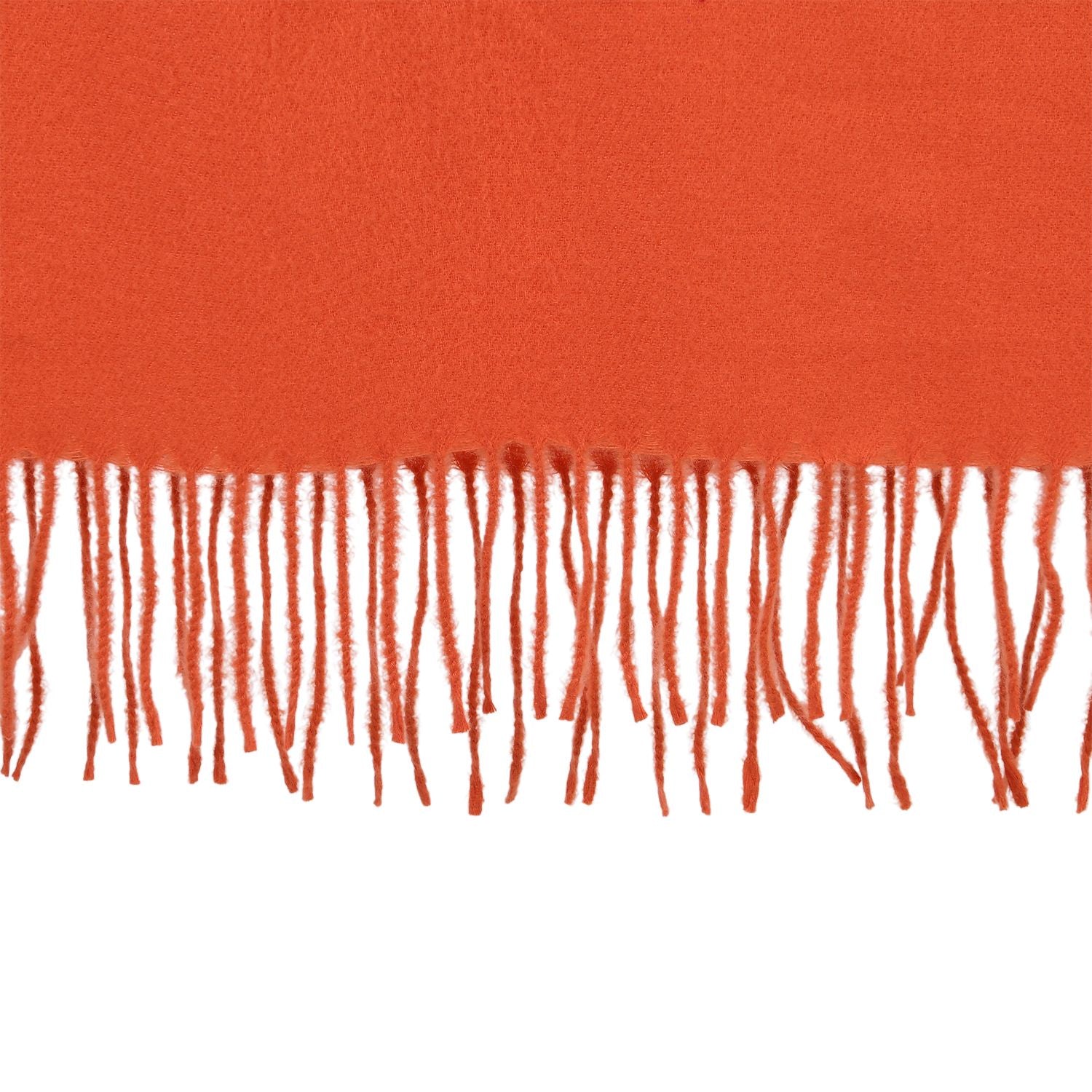 Bestickter Schal mit Paisley und Floralem Stickerei, 70 x 180 cm, Orange