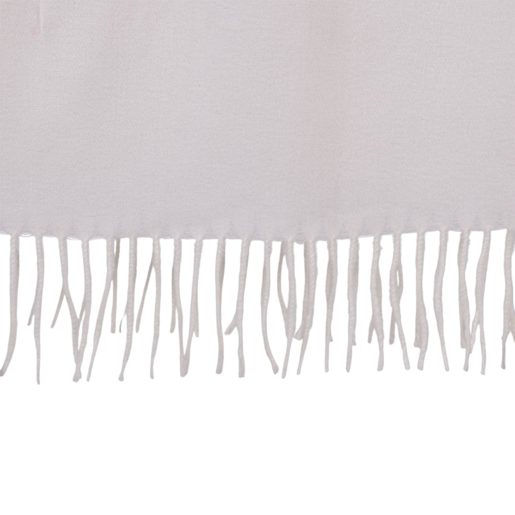 Bestickter Schal mit Paisley und Floralem Stickerei, 70 x 180 cm, Creme
