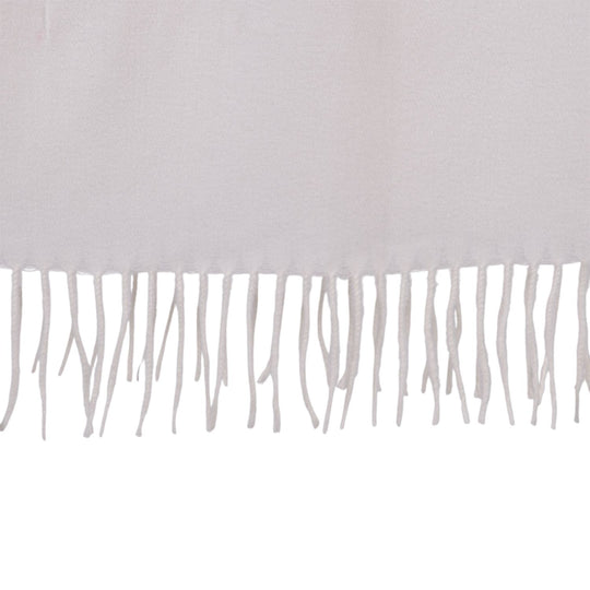 Bestickter Schal mit Paisley und Floralem Stickerei, 70 x 180 cm, Creme