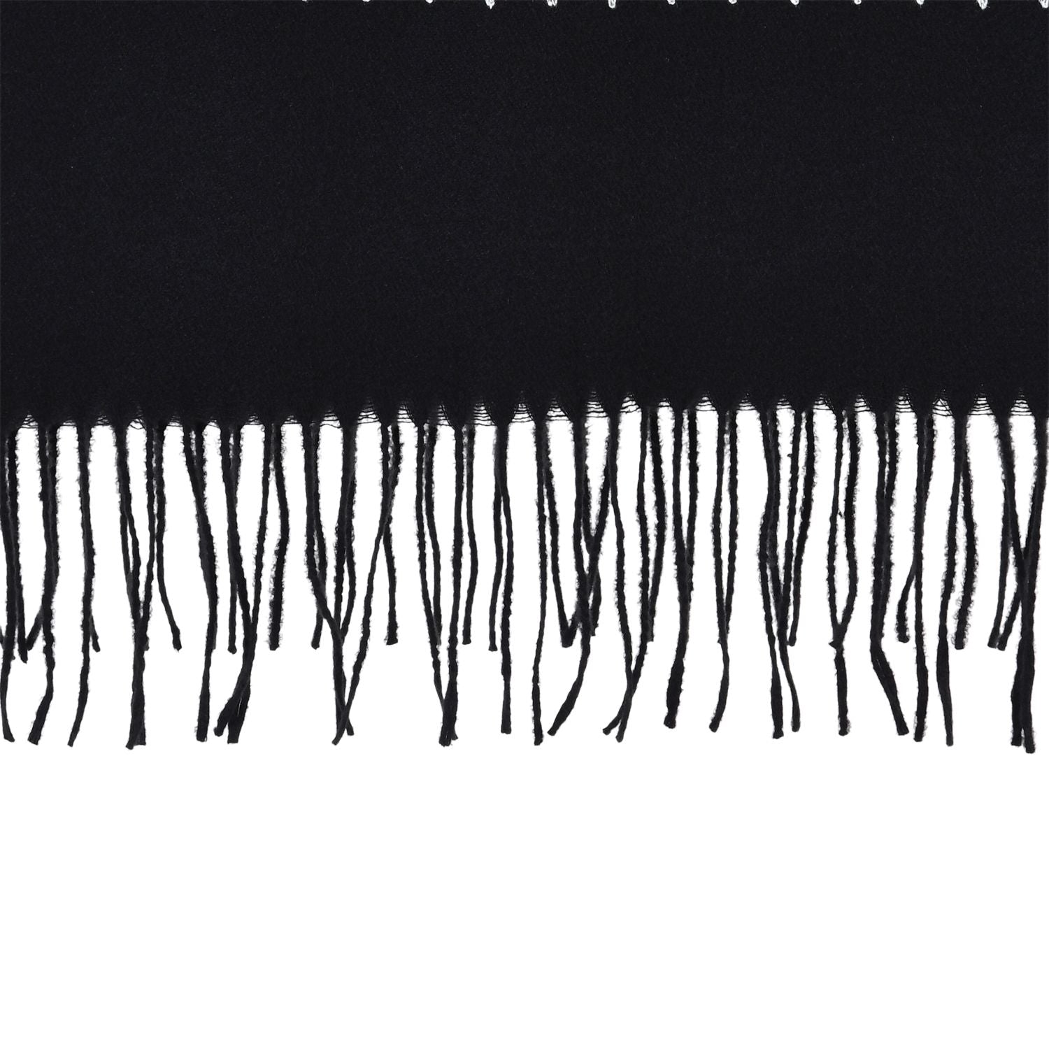 Bestickter Schal mit Paisley und Floralem Stickerei, 70 x 180 cm, Schwarz