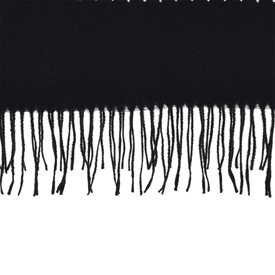 Bestickter Schal mit Paisley und Floralem Stickerei, 70 x 180 cm, Schwarz