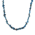 Neon Apatit Halskette, flexibel, Reiner Edelstahl ca. 160.00 ct