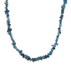 Neon Apatit Halskette, flexibel, Reiner Edelstahl ca. 160.00 ct