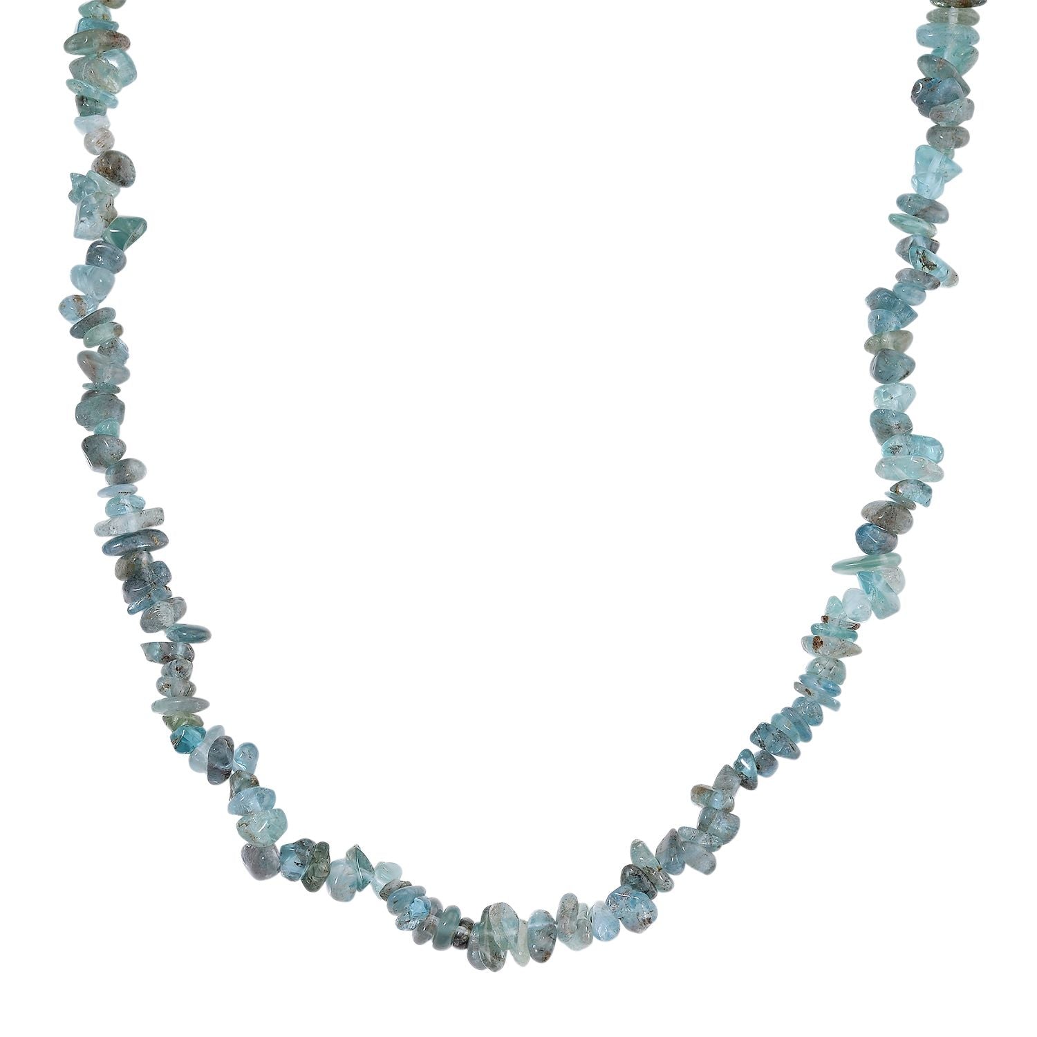 Grüner Apatit Halskette, flexibel, Reiner Edelstahl ca. 160.00 ct
