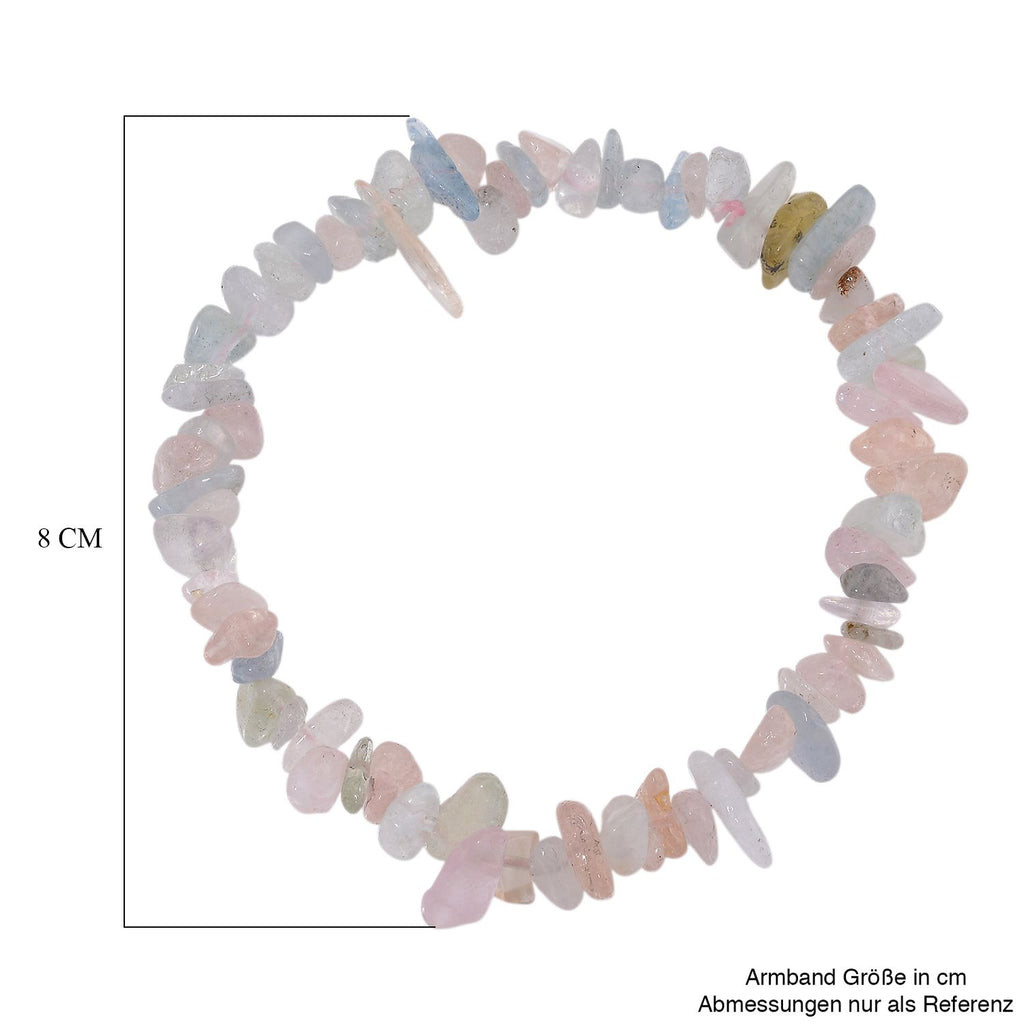 Mehrfarbiger Beryll Armband, flexbel, ca. 85.00 ct
